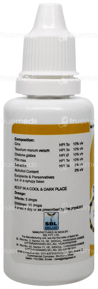 Sbl Wormorid Drops 30Ml